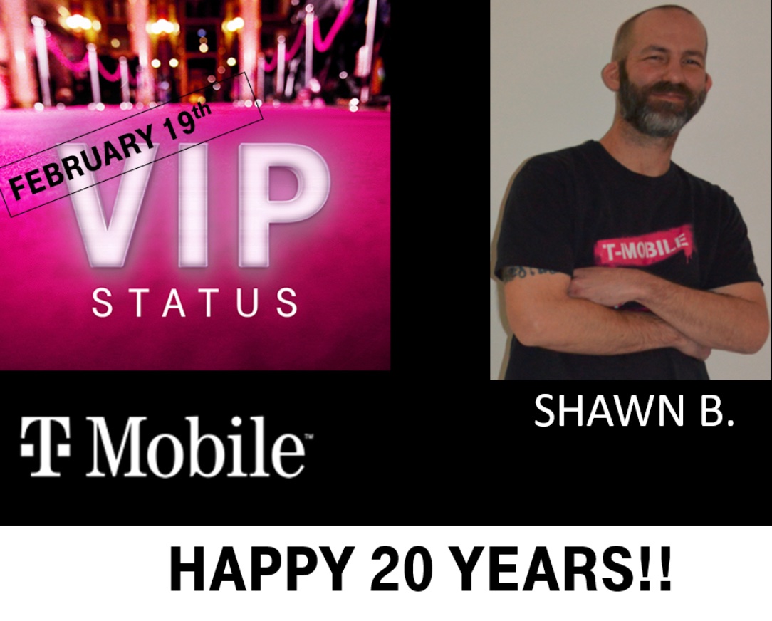 Happy 20 year Magentaversary, Shawn! We appreciate you!