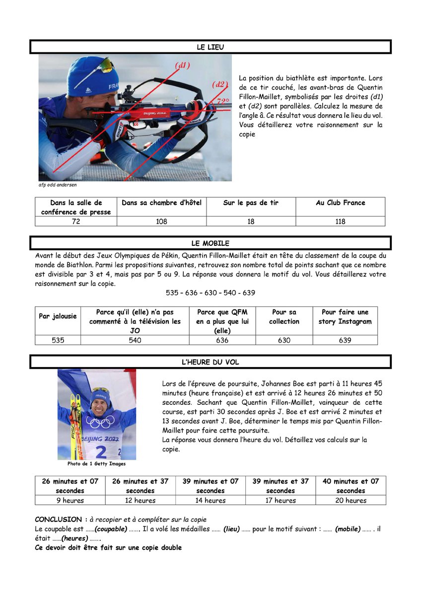 Désolé @martinfkde , mais maintenant, il faut que je passe à @quentinfillon pour mes exos de maths.. avec en guest-stars @vincentvittoz @AnneSoBernadi @boyonalexandre #jo2020 #biathlon #quentinfillonmaillet