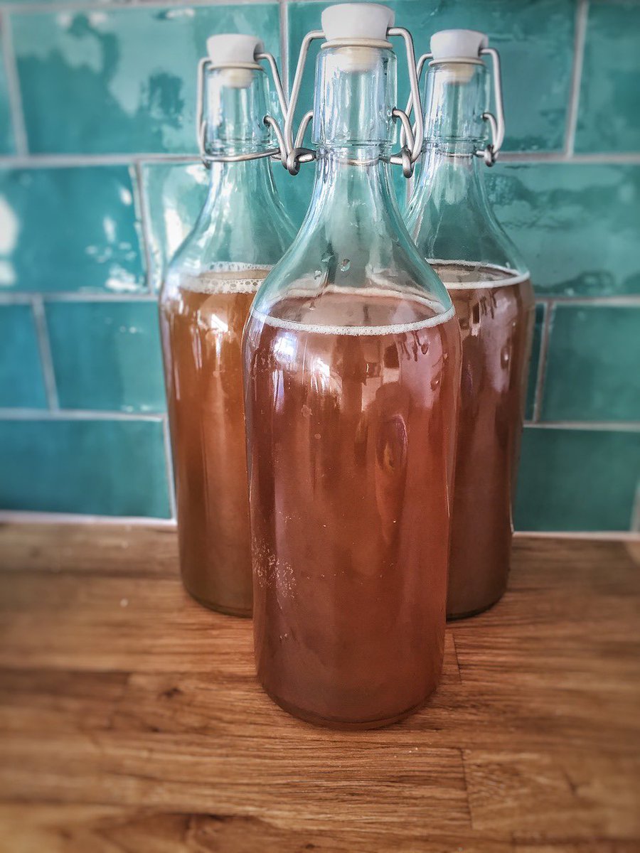 witchravenwood's tweet photo. Good morning of Saturn all. Today the sun 🌞 shines and the storm is over. So I am doing a second fermentation of kombucha today. Strawberry 🍓 🍷kombucha one of my favorite brews that remind me of spring. #ancientbrews #springcomes https://t.co/MUuKWbEzRq