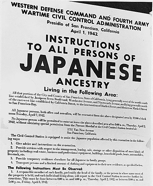 NAPABA's tweet image. On this day in 1942, President Franklin D. Roosevelt signed E. O. 9066, which led to the forced removal and incarceration of 120,000 Japanese Americans. We must never forget this dark time in American history and continue to protect the civil liberties of all. #DayOfRemembrance