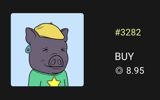 mrpigbrain's tweet image. We starting to wake up! 👀 Check sales, good sales. 🚀

Rank 1253 (#6267) - 5.70 Sol
Rank 733 (#8893) - 5.95 Sol
Rank 177 (#3282) - 8.95 Sol
Rank 140 (#1239) - 9.00 Sol

💎🤲🏽
@PiggySolGang 
@PiggySolGangDAO