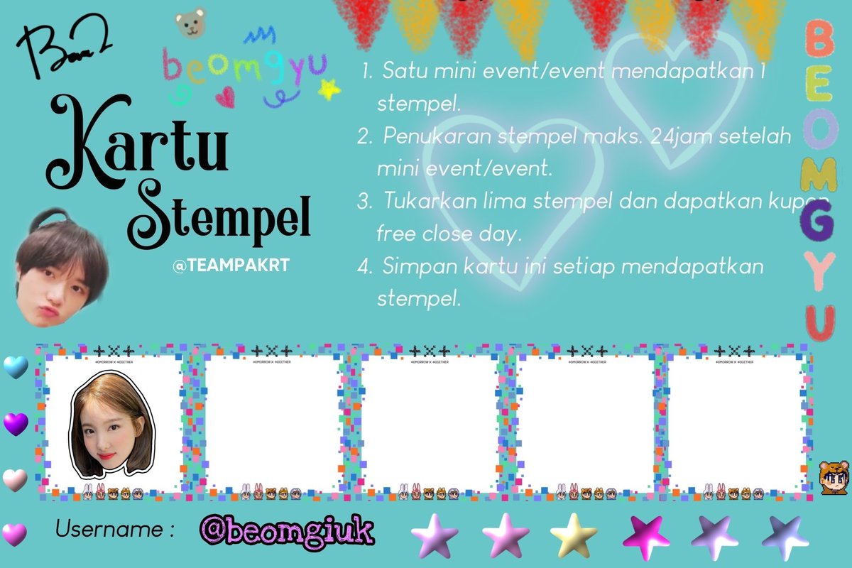 beomgiuk's tweet photo. @SIDEPAKRT waktu itu verif tanggal 17 jan 21 klo gak salah dan seneng bgt ketemu warga sejenis badut 🤡 ini and I feel like home. Pokoknya seneng laa masuk pak rt! Sampe semangat nih hiasin kartu stempelnya haha https://t.co/Qo6Px0UDu2