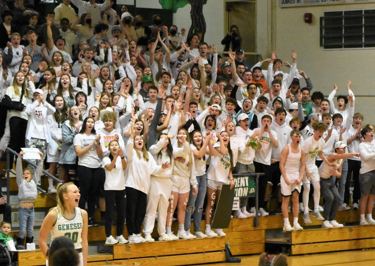 This was key to our win last night!! Thanks Geneseo Student Section!!! <a href="/athleticsGHS/">Geneseo Athletics</a>