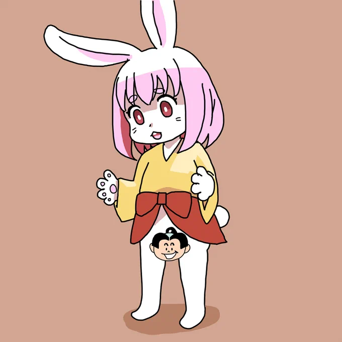 一部で話題の八上比売アニメに出てくるウサギが、けしからんので修正しました。 