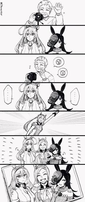 RRIと写真撮影🤖🍚🌸

#ウマ娘 