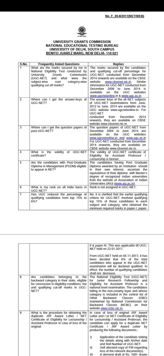 FvckoffGLAZERS's tweet photo. @ugc_india @dpradhanbjp @DG_NTA 

The brochure mentions that 6% out of the total students that appeared in the exam will be qualifying it. But after calculating the percentage of passed candidates from cutoff list it appears that only 4.98% student have passed the exam. https://t.co/wbCG3WPnpv