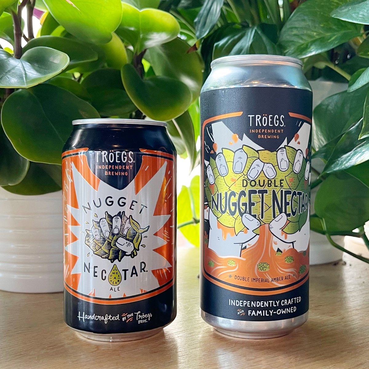 DeptofbeerWine's tweet image. Cuteness alert! Small and big #nuggetnectar #doublenuggetnectar . @troegsbeer