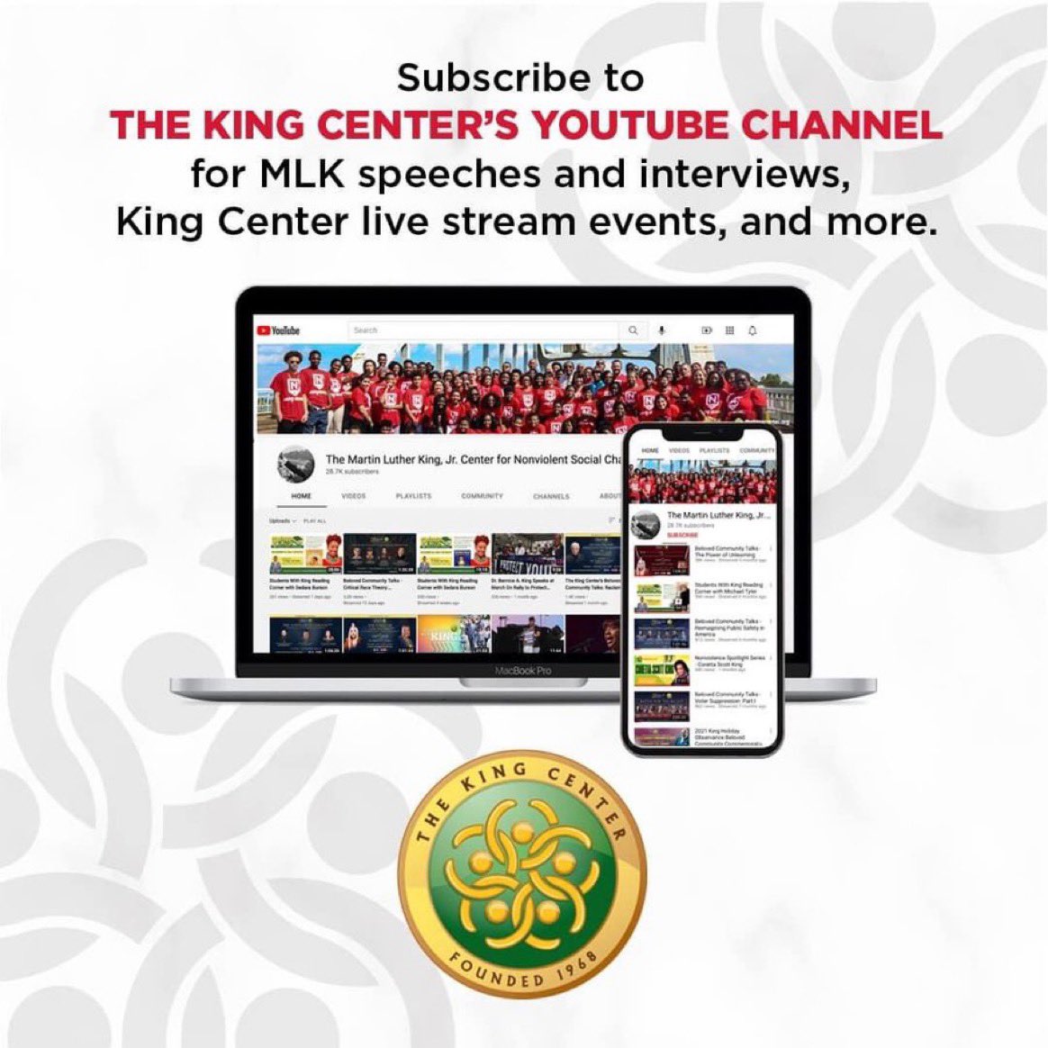 Subscribe to our YouTube channel! There’s so much happening here that you don’t want to miss: youtube.com/user/TheKingCe…
