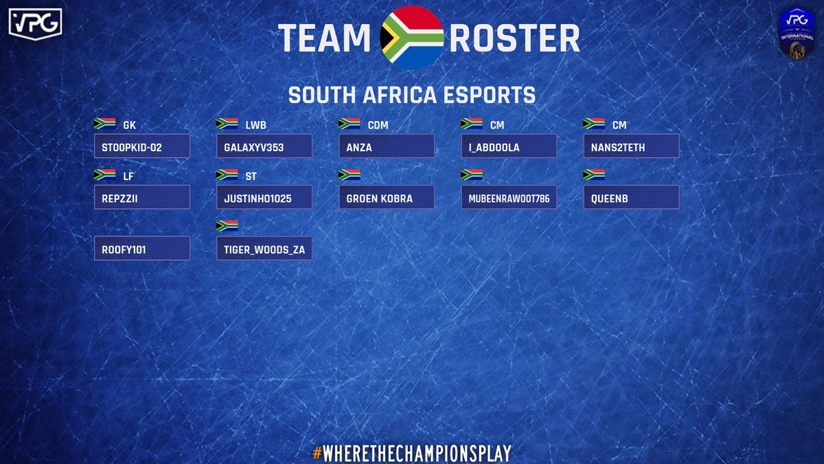 OfficialVPG's tweet photo. Welcome South Africa 🇿🇦 

Manager: Roofy101
Team: https://t.co/HM9o8rdMEU

Best of luck 💪🏼 https://t.co/FXM38wPdsV