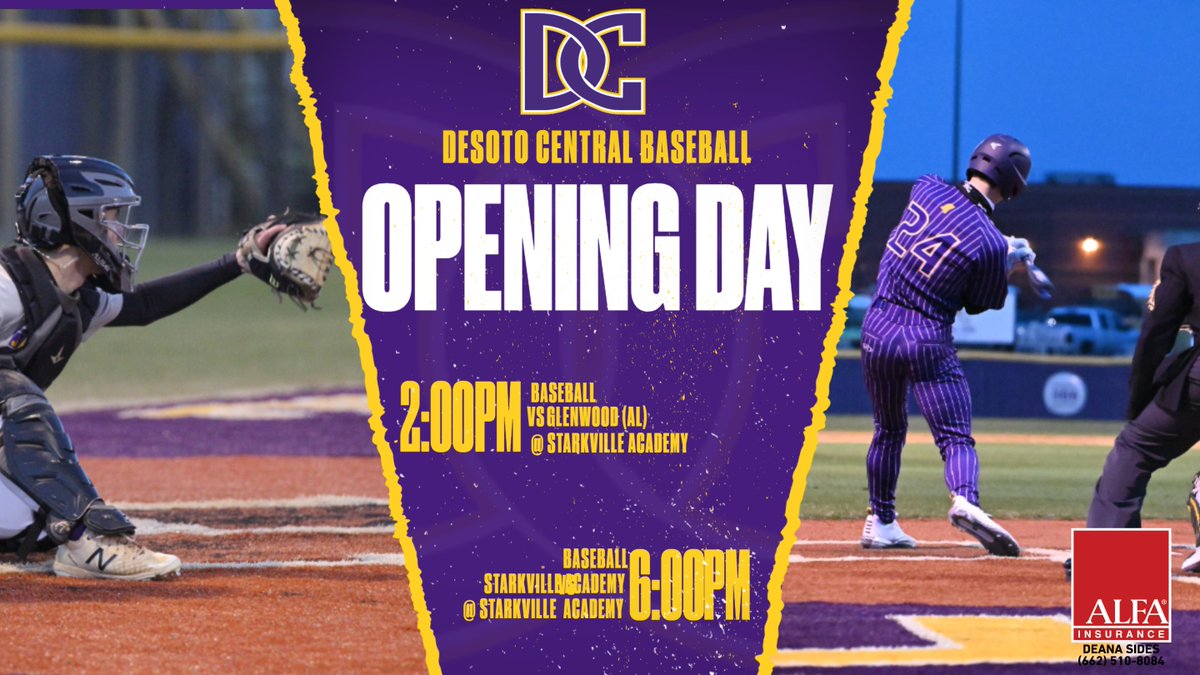 OPENING DAY 2022 for @dc_jaguar! 
🆚Glennwood (AL)/Starkville Academy
📍Starkville, MS
🕑2:00PM & 6:00PM
🌞/56 degrees
📺/💻@desotonetwork (dcjaguarslive.com) (Ch 1)
#GDTBAJ
#PlayOnePlayAll