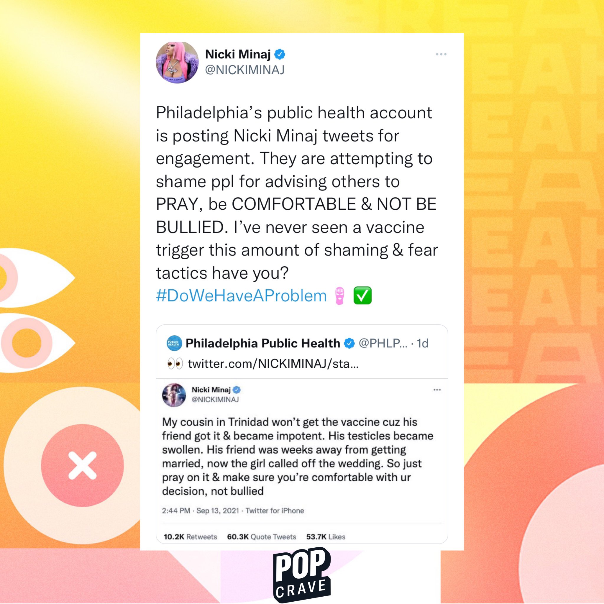 Pop Crave on Twitter: "Nicki Minaj claps back at Philadelphia Public
