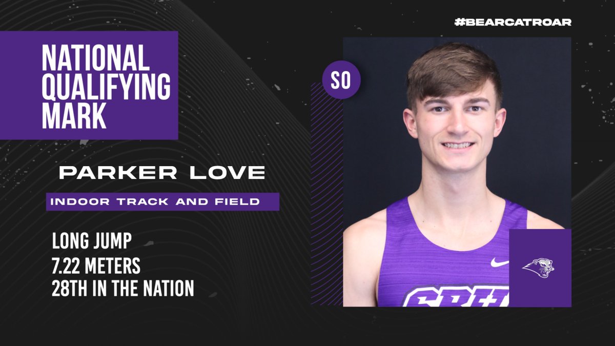 SBU Bearcats Athletics (@sbubearcats) on Twitter photo Another big qualifying mark for <a href="/SBU_TrackField/">SBU Track and Field</a> team yesterday was Parker Love! He hit his THIRD National qualifying mark of the season! He now holds the SBU school in the long jump! Another big qualifying mark for <a href="/SBU_TrackField/">SBU Track and Field</a> team yesterday was Parker Love! He hit his THIRD National qualifying mark of the season! He now holds the SBU school in the long jump!