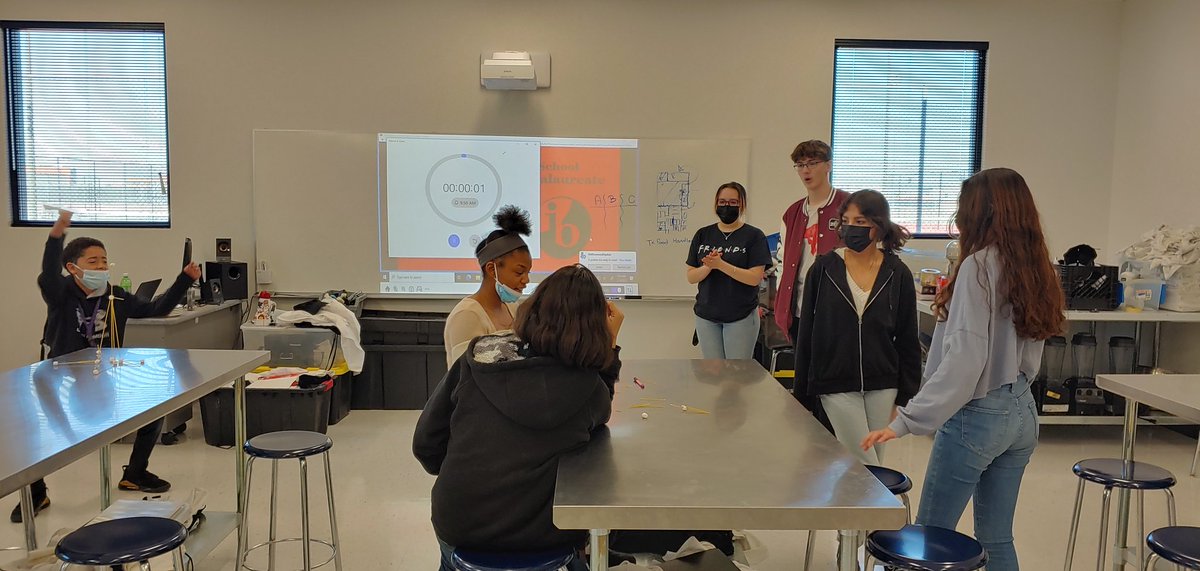 Aztec Community Learning Camp- IB Aztecs showing 6th grade Antwine students the concept of team work