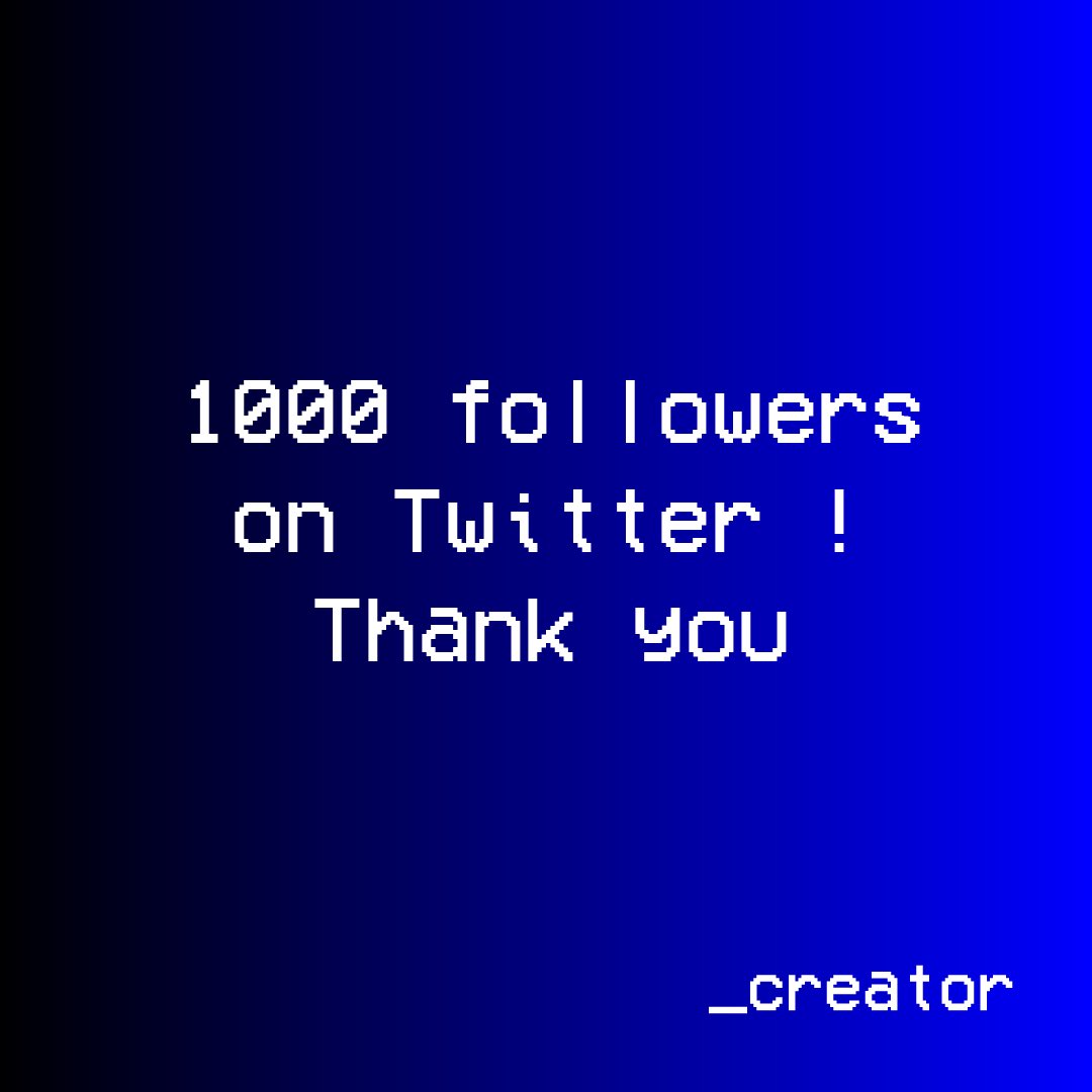 _creator_io's tweet image. We now have 1000 followers on Twitter !

Thank you for all the support…

Next step : 2000 followers ?

_creator

#nftwildlife #nftnature #nftplanet #nft #nfts #opensea #nftartists #nftproject