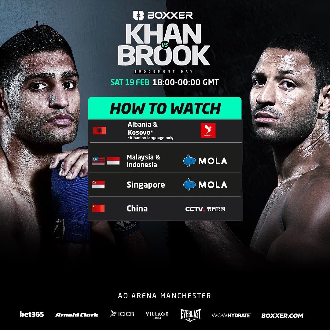 Amir Khan Kell Brook 2022 Fight Boxing Poster High