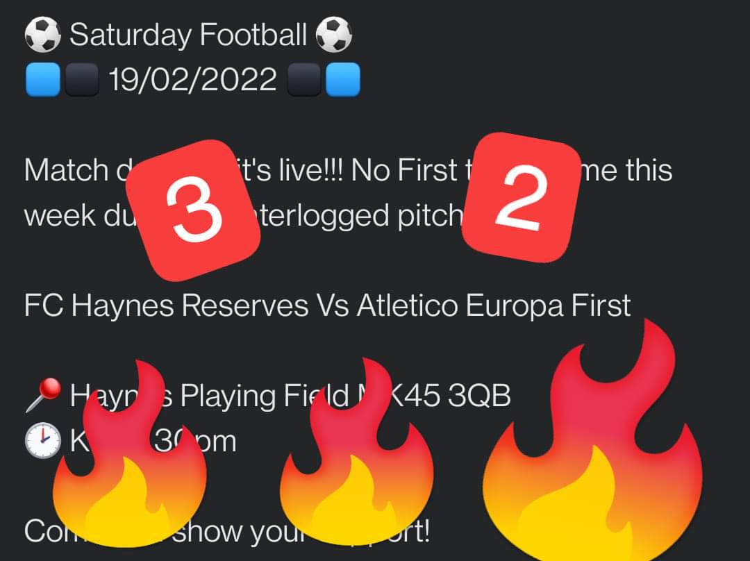 ⚽ Scores on the doors ⚽