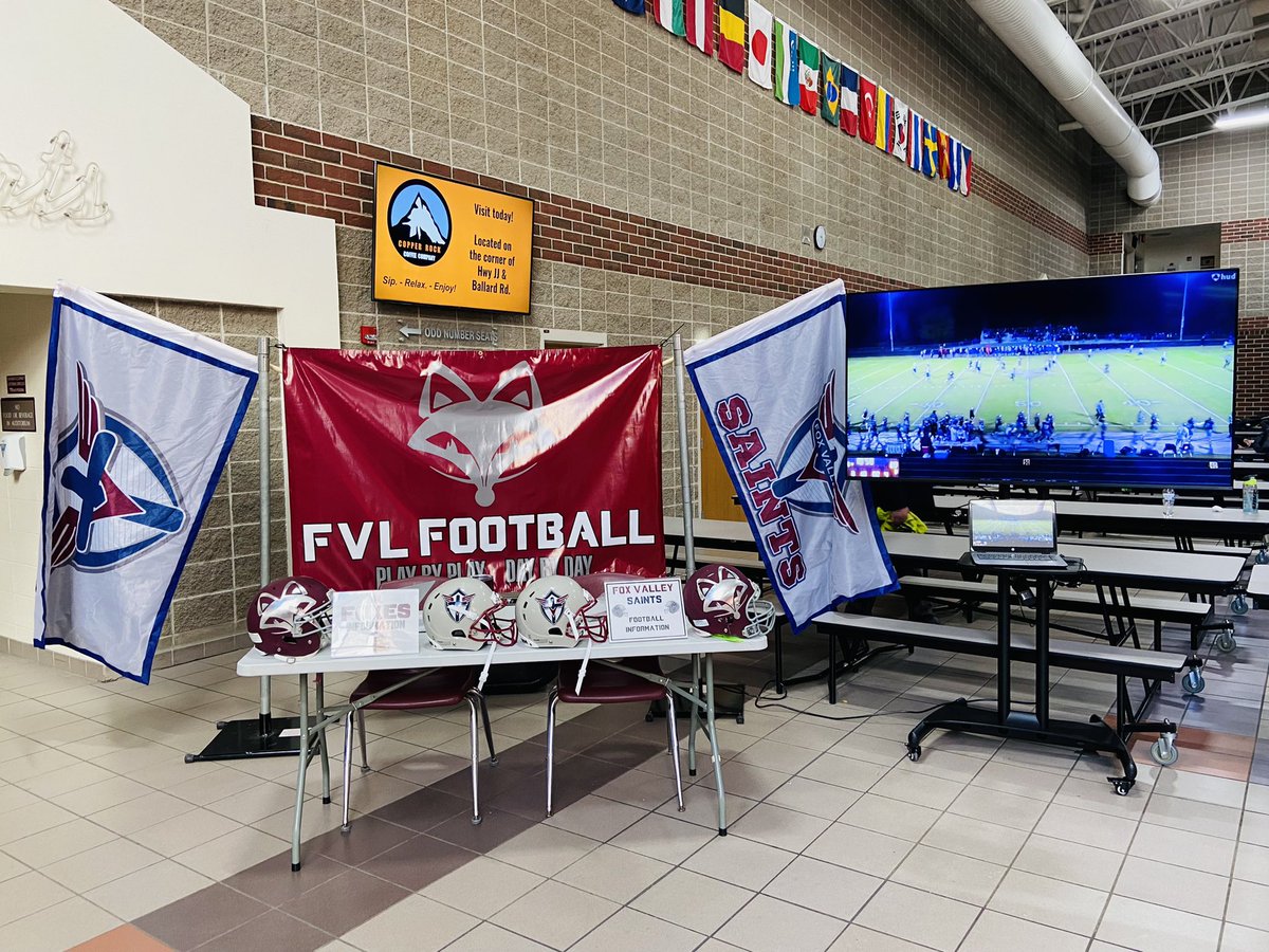 Want to hear more about Foxes Football or our youth program the Fox Valley Saints? Come on down to FVL today during the A team tournament and say hi to Coach Jaeger.
