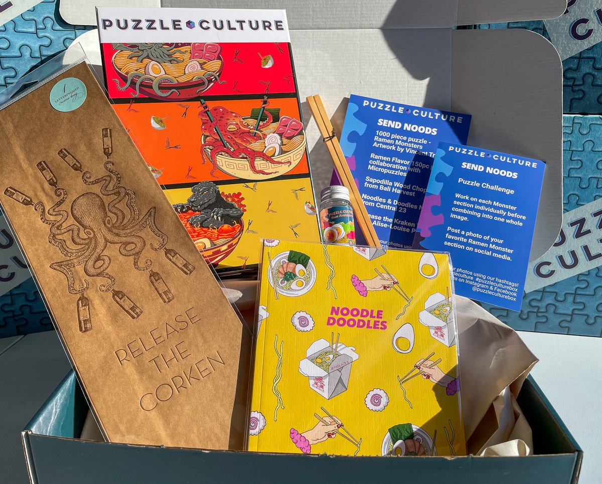 puzzle_culture's tweet photo. Share Your Noods!
We'd love to see how you're enjoying our #Winterbox.
#DateNight? Solo Ramen time?
Share your photos on social with us and you may just win a prize!
#subbox #ramenmonsters #puzzle #puzzles #puzzlesubscription #sendnoods #ramen https://t.co/qw52P1nBqP