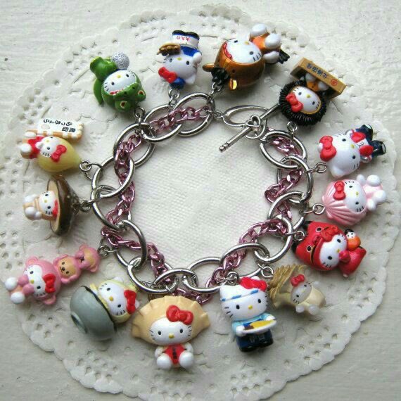 sanrio daily ✨ on X: hello kitty charm bracelet 💫   / X
