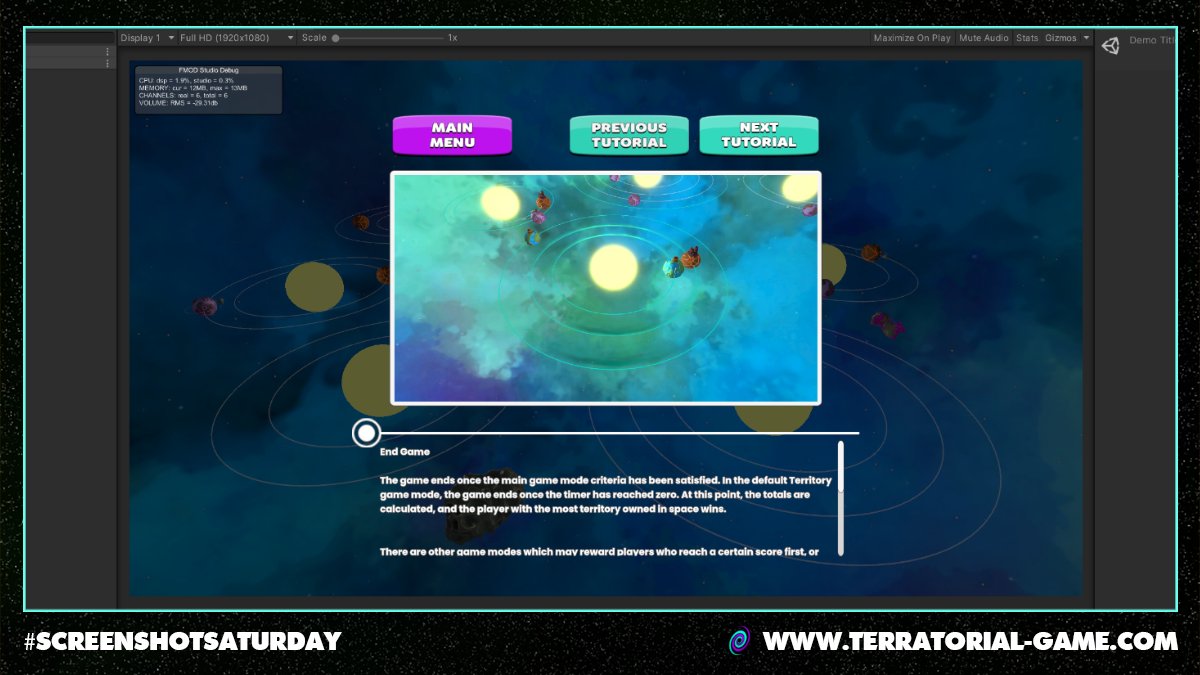 terratorialgame's tweet photo. Happy #screenshotsaturday and say hello to the #TERRATUTORIAL
We've been working on #tutorial videos for new players to use when picking up #terratorial. We edited them together last week, and this week got a design together to get them into game
All was good until... #indiedev https://t.co/v8DnlGZODl