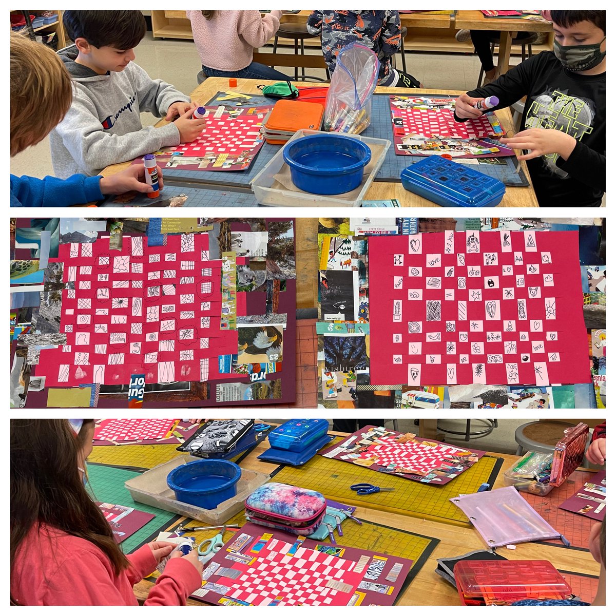 Tritt Art (@trittart) on Twitter photo Third Grade, weaving, recycled border and doodling = such fabulous work!!!!!@trittart <a href="/TrittSTEAM/">Tritt Elementary School</a> #cobbartrocks Third Grade, weaving, recycled border and doodling = such fabulous work!!!!!@trittart <a href="/TrittSTEAM/">Tritt Elementary School</a> #cobbartrocks