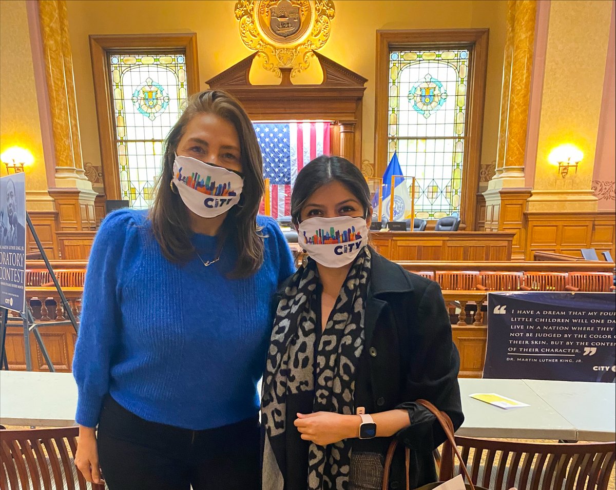 newamericans's tweet photo. New Americans Campaign's Lucia Martel Dow &amp; Jannet Esparza w/colleagues from @NALEO visited the site for our 2022 National NAC #Naturalization Practitioners Conference coming April 27-30. Thanks @JerseyCity @HealthierJC @JuanRosa_NYC &amp; everyone 4 making our visit a huge success! https://t.co/pW8uf0hFZP