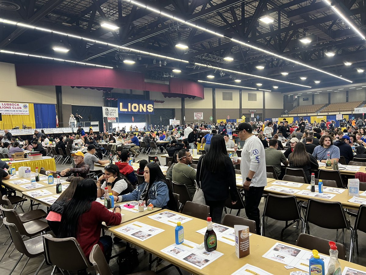 The Lions Club Pancake Festival is back on this year. Not as packed as it was before the pandemic, at least when we were there. Tickets are $12 to get in at the Civic Center. All you can eat pancakes and sausage until 8pm.