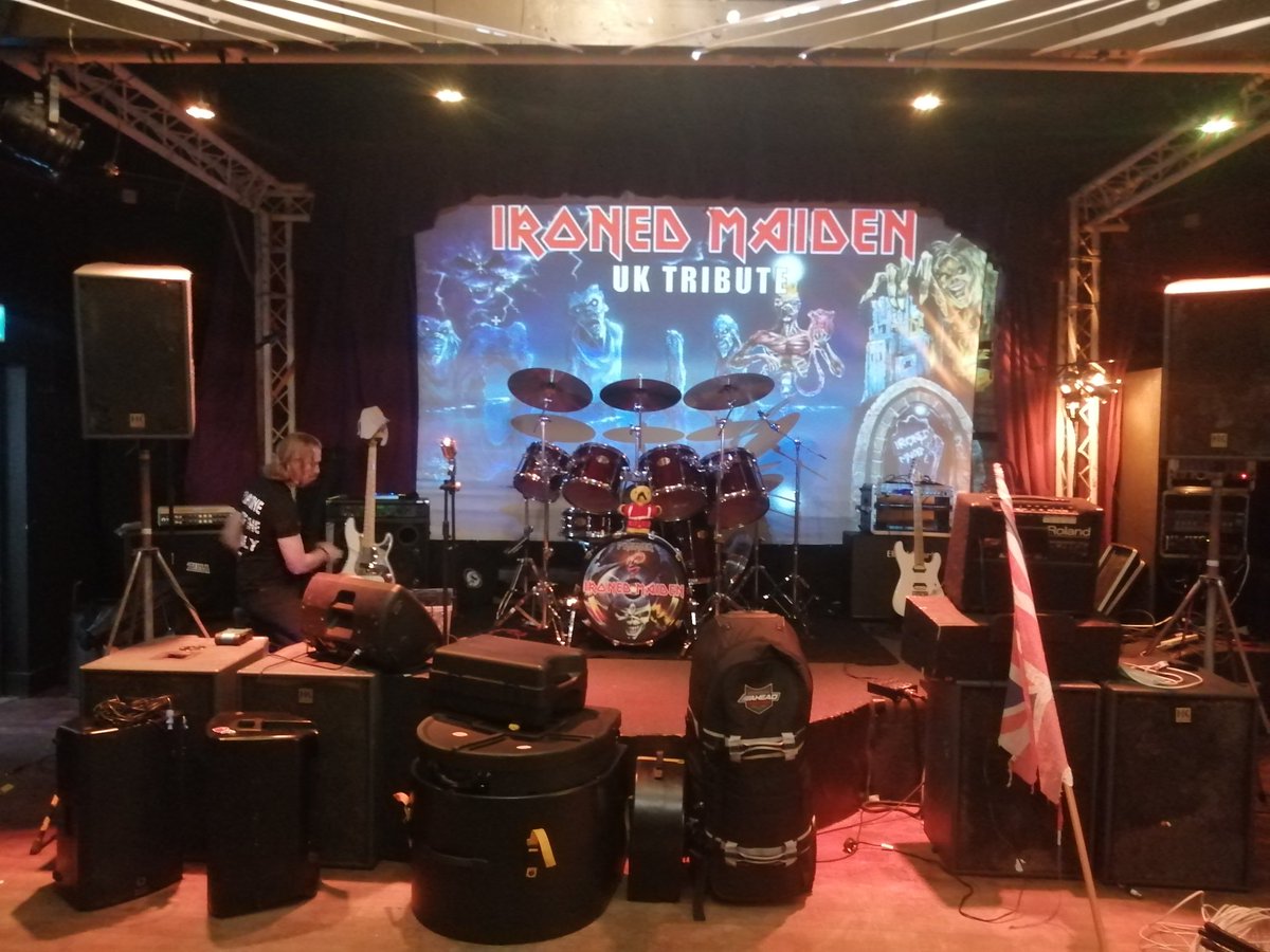 Really pleased to be back in #Glastonbury again tonight, playing the King Arthur. Sound check imminent. Kick off 9pm. Nearly sold out...! #Somerset #SaturdayMotivation #ironmaiden