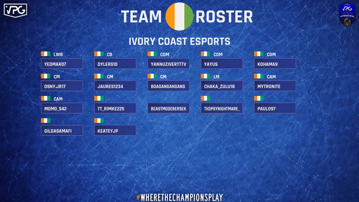 Ivoire_eSports's tweet photo. 🇨🇮 🎮 Programme du jour pour #teamcotedivoire version #VPG avec @CIVVPG #eElephants ! 

SAMEDI 19 FÉVRIER 

⏰ 20H00 GMT 🏖 
🇨🇮 🆚 🇲🇹 

⏰20H30 GMT 💵 
🇨🇮 🆚 🇸🇦

⏰21H00 GMT 😂 
🇨🇮 🆚 🇮🇪
Lien du streaming 
🖥 https://t.co/8dZFXa34Hu https://t.co/8MP3TGyN5t