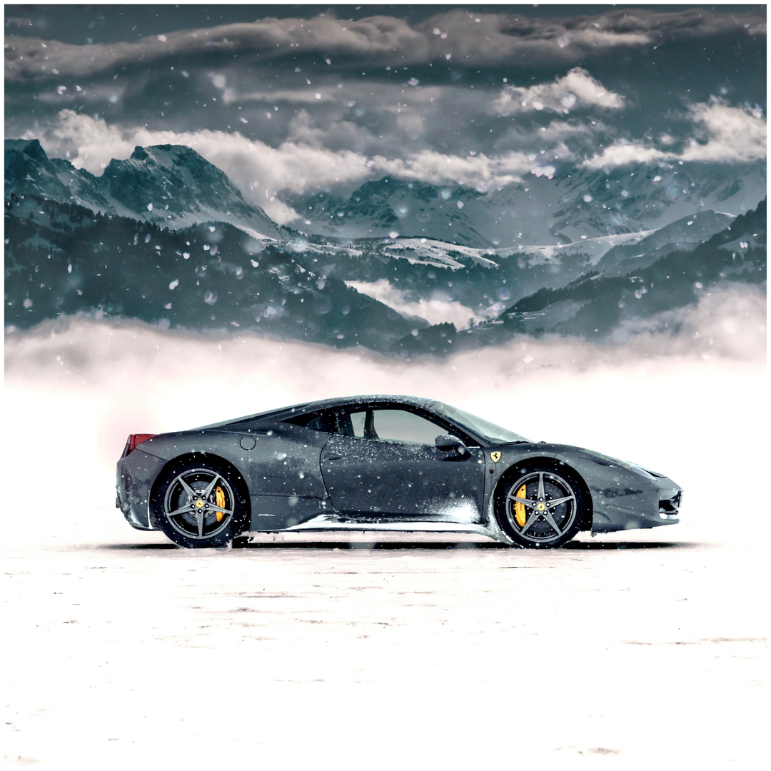 Winter vibes with this beautiful Ferrari 458 🇮🇹 
 . .
#driveinstyle #carenthusiasts #ferrari
———————
📸 by <a href="/haakonz/">haakon z k hauen</a>
———————