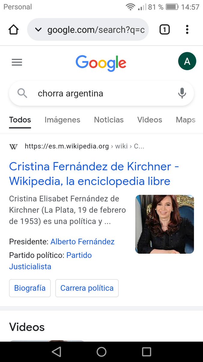 #chorra BUSCA EN GOOGLE CHORRA ARGENTINA Y APARECE LA YEGUA