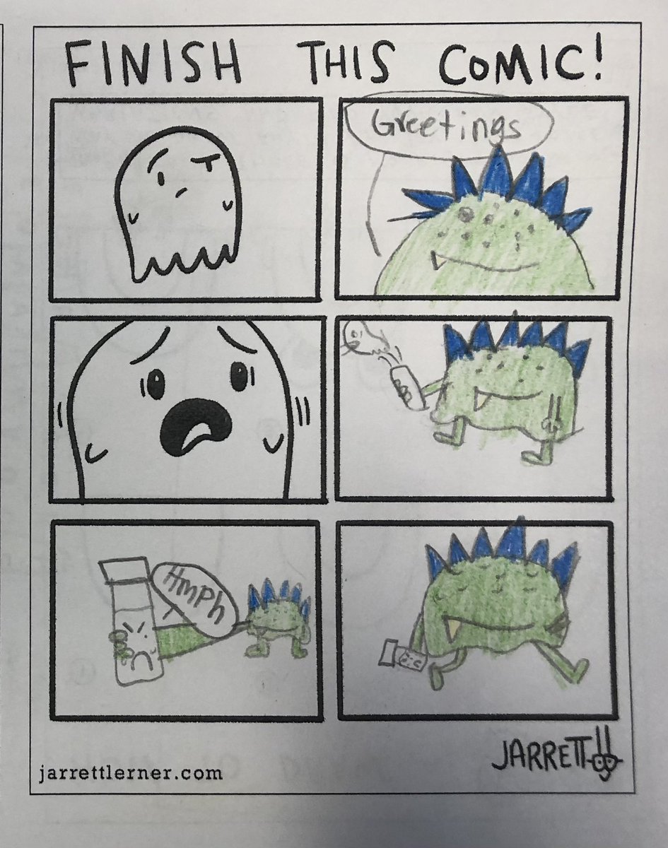 Two clever illustrations from students this week. Thank you, <a href="/Jarrett_Lerner/">Jarrett Lerner</a>!