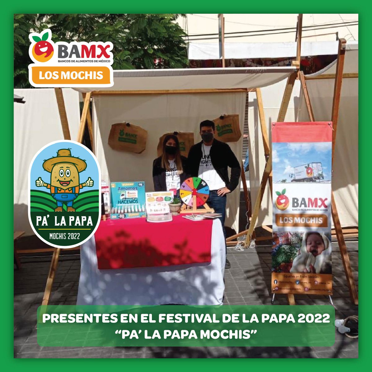 BamxLosMochis's tweet photo. Visita nuestro stand en "Pa' la papa Mochis 2022" y adquiere productos con causa, estaremos hoy sábado 19 y mañana domingo 20 de febrero
¡Te esperamos!
.
.
.
#BAMXLM #HambreCero #Sobramásdeloquefalta https://t.co/13YPruRWx0