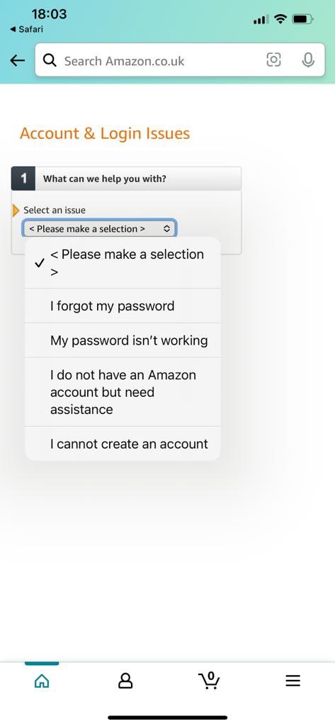 HFiawoo's tweet photo. @AmazonHelp This is what comes up on the link sent none of which is relevant! #frustrated https://t.co/WYCeYTgKZK