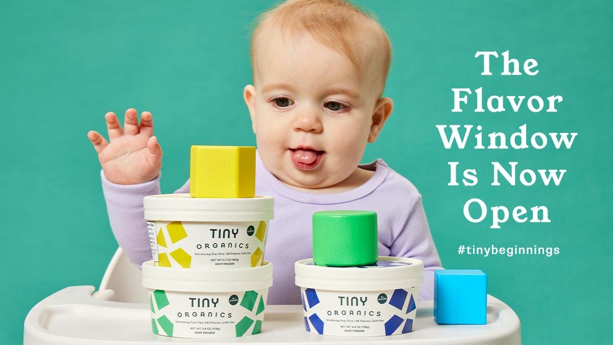 Tiny_Organics's tweet image. The Flavor Window is Now Open 📣

Research shows that infants are more open to tasting  flavors and textures between 4-7 months.

Tiny Beginnings is here to help you make the most of this window and nurture a love for healthy ingredients and bold flavors #tinybeginnings