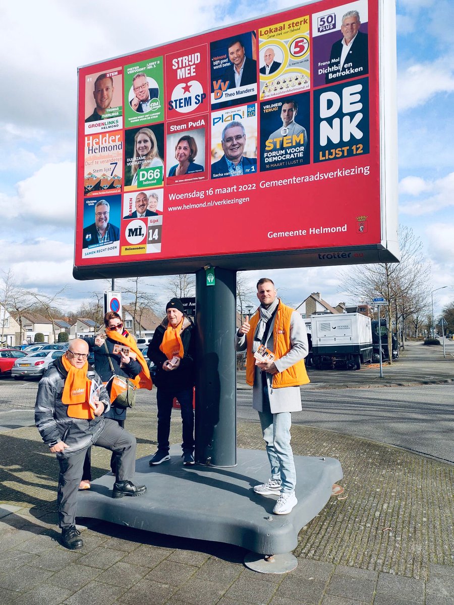 Schitterend! Ondanks het barre weer was <a href="/helderhelmond/">Helder Helmond</a> vandaag heel actief in ons mooie Helmond. Wie durft er mee te veranderen?. <a href="/WeAreHelmond/">We Are Helmond</a> <a href="/RaadHelmond/">Gemeenteraad Helmond</a> <a href="/HelmondSport/">Helmond Sport</a> <a href="/weblog_Helmond/">De weblog van Helmond</a>