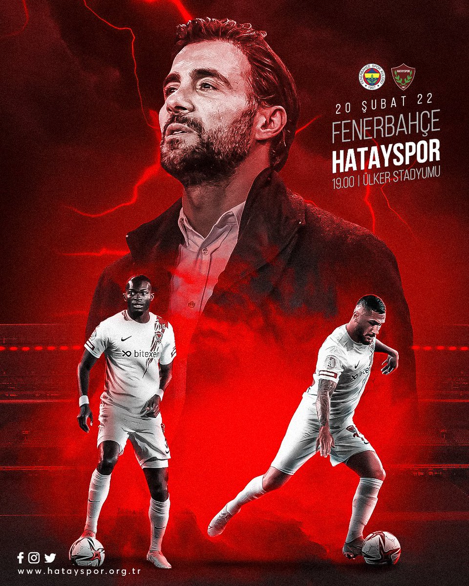Hatayspor Sosyal Medya Ekibince Hazırlanmış Fenerbahçe Maç Görseli
