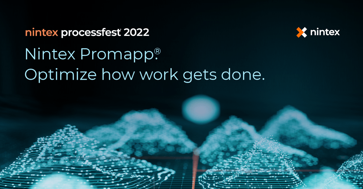 Nintex's tweet image. Buckle up. We’re taking #NintexPromapp to the next level for both #processexcellence and #processvisualization. Learn more during our global keynote at #NintexProcessFest 2022 on Tue, March 1. bit.ly/3t8OV4T #processautomation