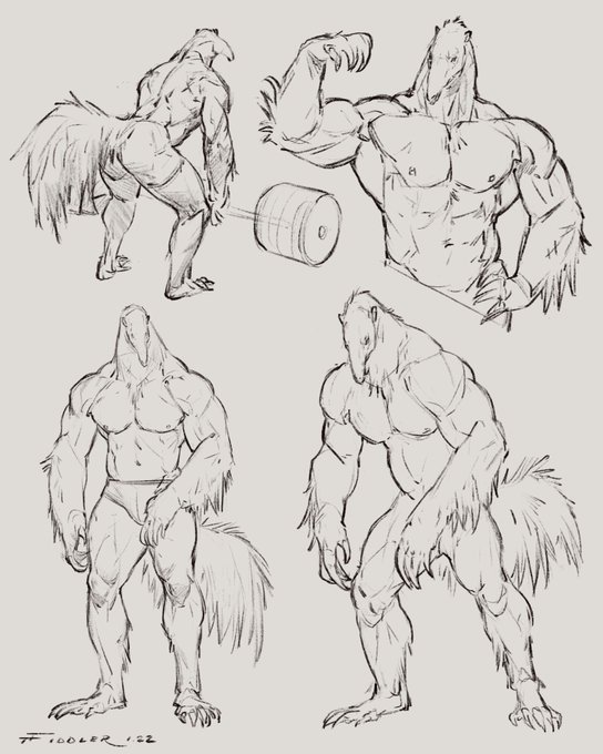 Bodybuilding Anteater that @HutchenceD suggested a little while ago 💪 