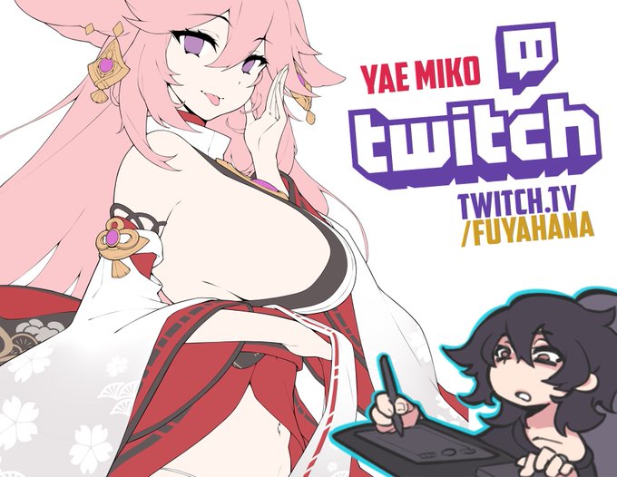 Finally getting to painting Yae Miko
Streaming in 30 minutes (3.50 AM JST) ✨

Come and chill. We really be chillin. We do chill. We living good. Side Boobs. 
