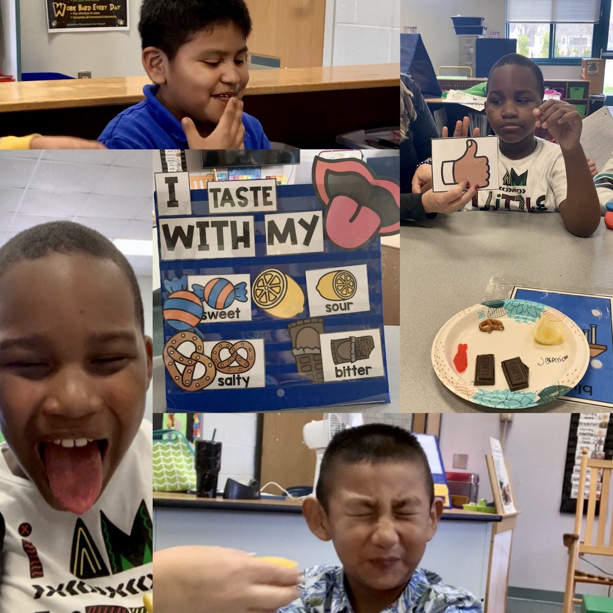 AUniqueTeach's tweet photo. Yesterday for Science we explored the sense of taste 👅 and this about sums it up! @BESFirefly #uniquelycapable
#lovewhatyoudo #noonelikeslemons #makelemonade https://t.co/xIRbM5lTx1