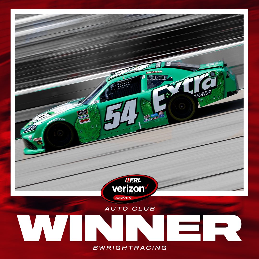 .<a href="/BWrightRacing/">Brandon Wright</a> WINS the Verizon Racing Series race at Auto Club! 

P2: <a href="/BDDeadman94/">The Angry Wisconsin Sports Fan</a> 
P3: @BLima27 
P4: <a href="/JoeTorres2933/">Joe Torres</a> 
P5: <a href="/jagger4800/">jagger</a> 
P6: @liam_carciofini