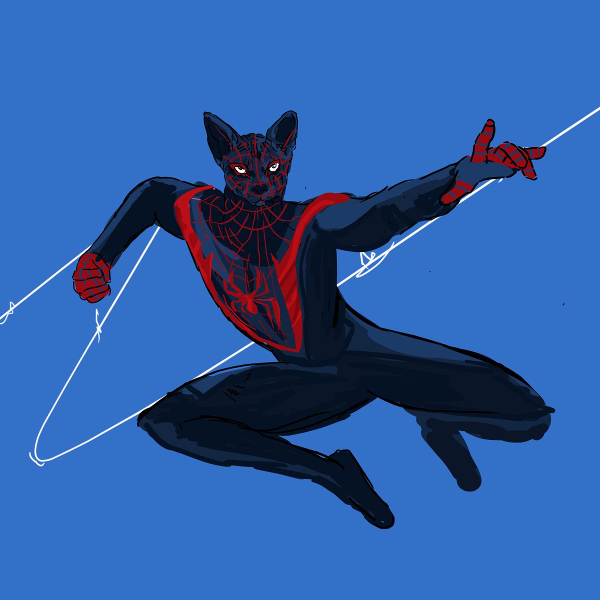 Cryptonosaur's tweet image. Spider Cat🐱🐱🐱,New #NFT 
#NFT Link - opensea.io/assets/matic/0…
#nft #nfts #nftcommunity #nftdrop #nftartist #opensea #spiderman #nftgiveaway #nftcollectors