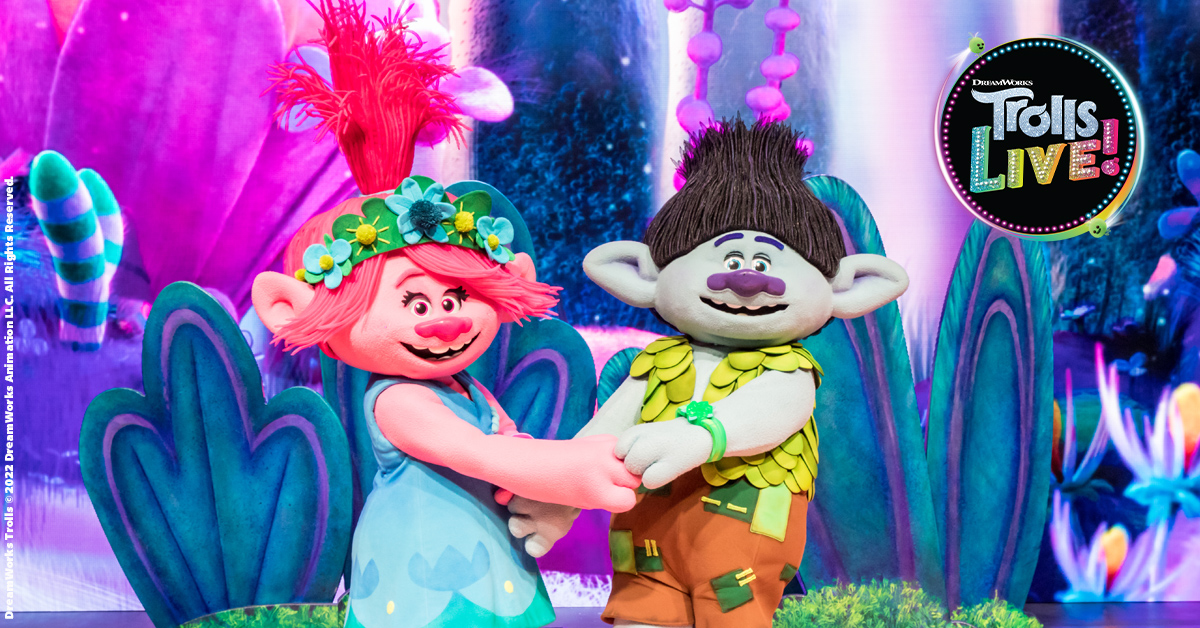 Poppy and Branch can't wait to see you at Trolls LIVE! <a href="/Trolls/">DreamWorks Trolls</a>