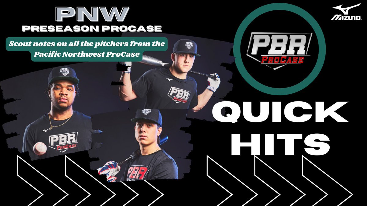 Quick Hits - PNW ProCase Pitchers

Notes and velos on some high upside arms who have made big jumps heading into 2022 as well as some #uncommitted talent worthy of attention

@PBR_Uncommitted | <a href="/prepbaseball/">Prep Baseball</a> 

🔗prepbaseballreport.com/news/PBR/Pacif…