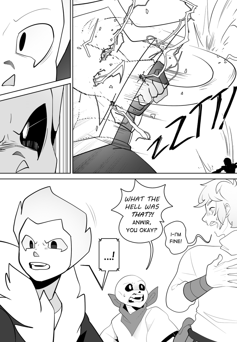 Notale page 33, 34 #notale #mechasans #underswap #tksans #undertaleAU #abysssans