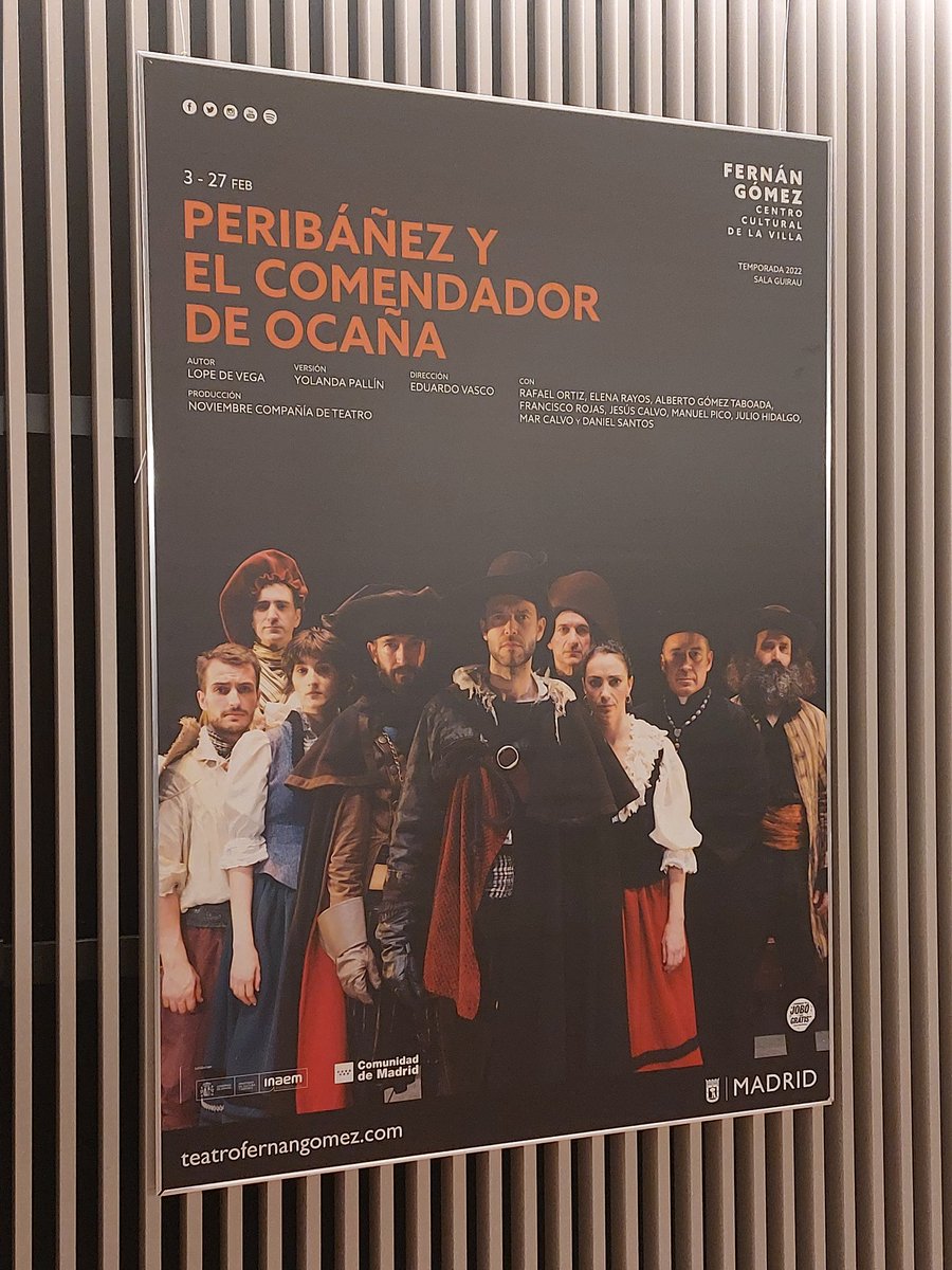 Hoy al teatro! #CulturaSegura #teatrofernandofernangomez #Madrid