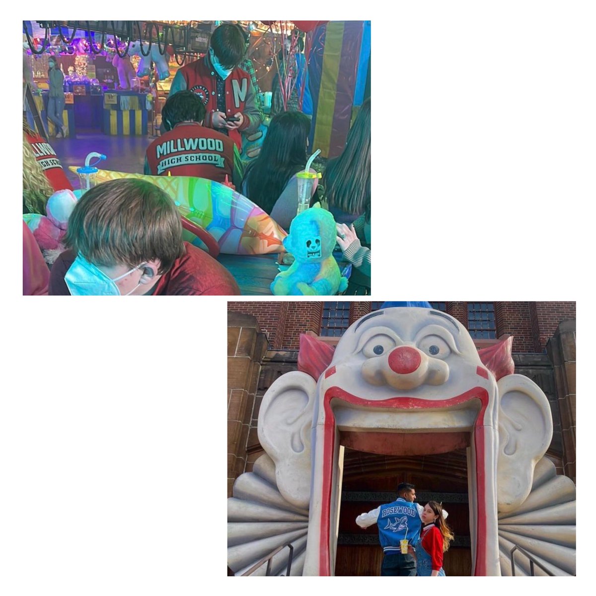 PreviouslySerix's tweet image. #PLLOriginalSin 
#PrettyLittleLiars #PLL

🔴NOVEDAD🔴

La serie sigue en pleno rodaje del capítulo 1x07 con temática de carnavales.

Lo más curioso es que el universo #PLL seguirá patente y veremos alumnos de Rosewood🤩