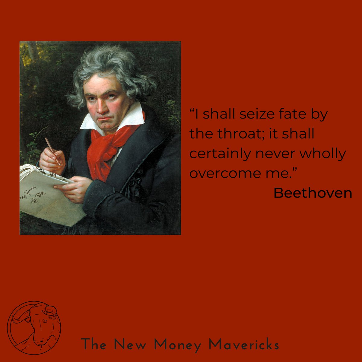 new_mavericks's tweet photo. Beethoven on fulfilling destiny.

#wealth #success #entrepreneurship #Beethoven #classicalmusic #NewMoneyMavericks #selfimprovement https://t.co/D6RSzxrYIx